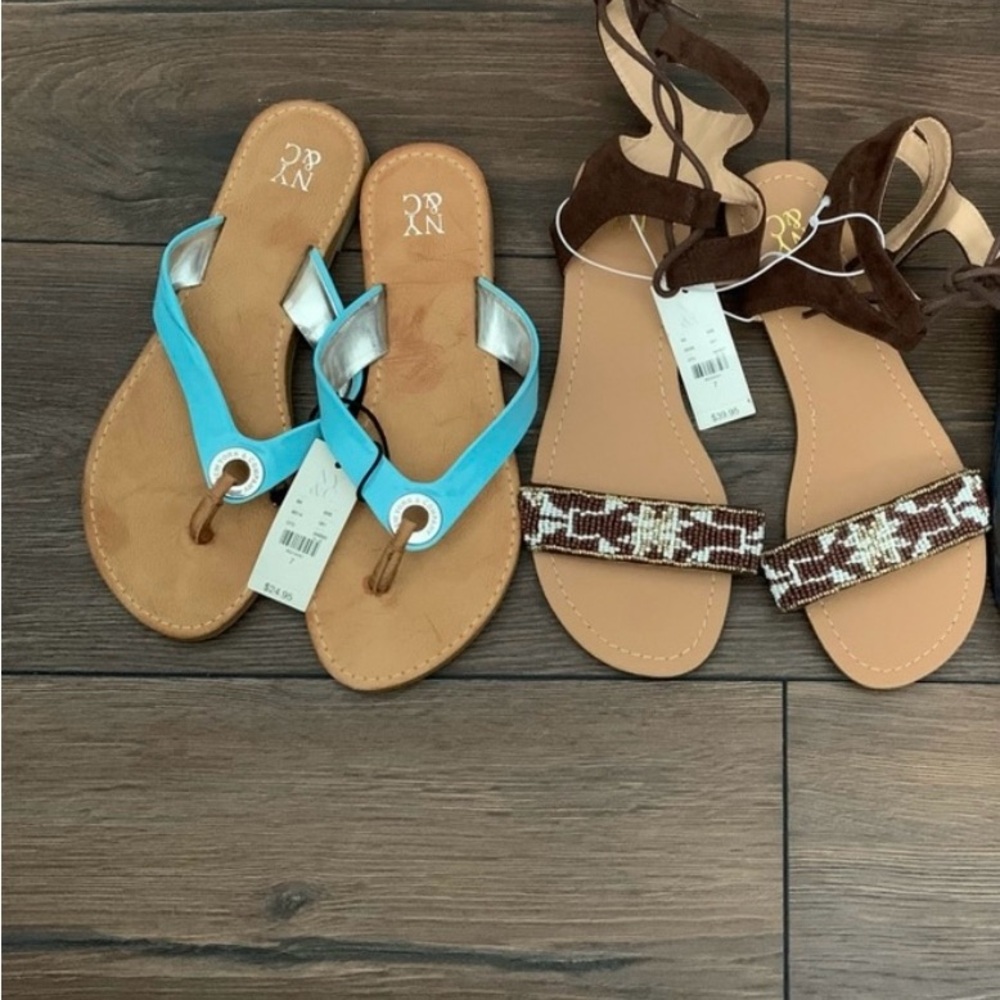 NY & C Sandals Bundle Size 7